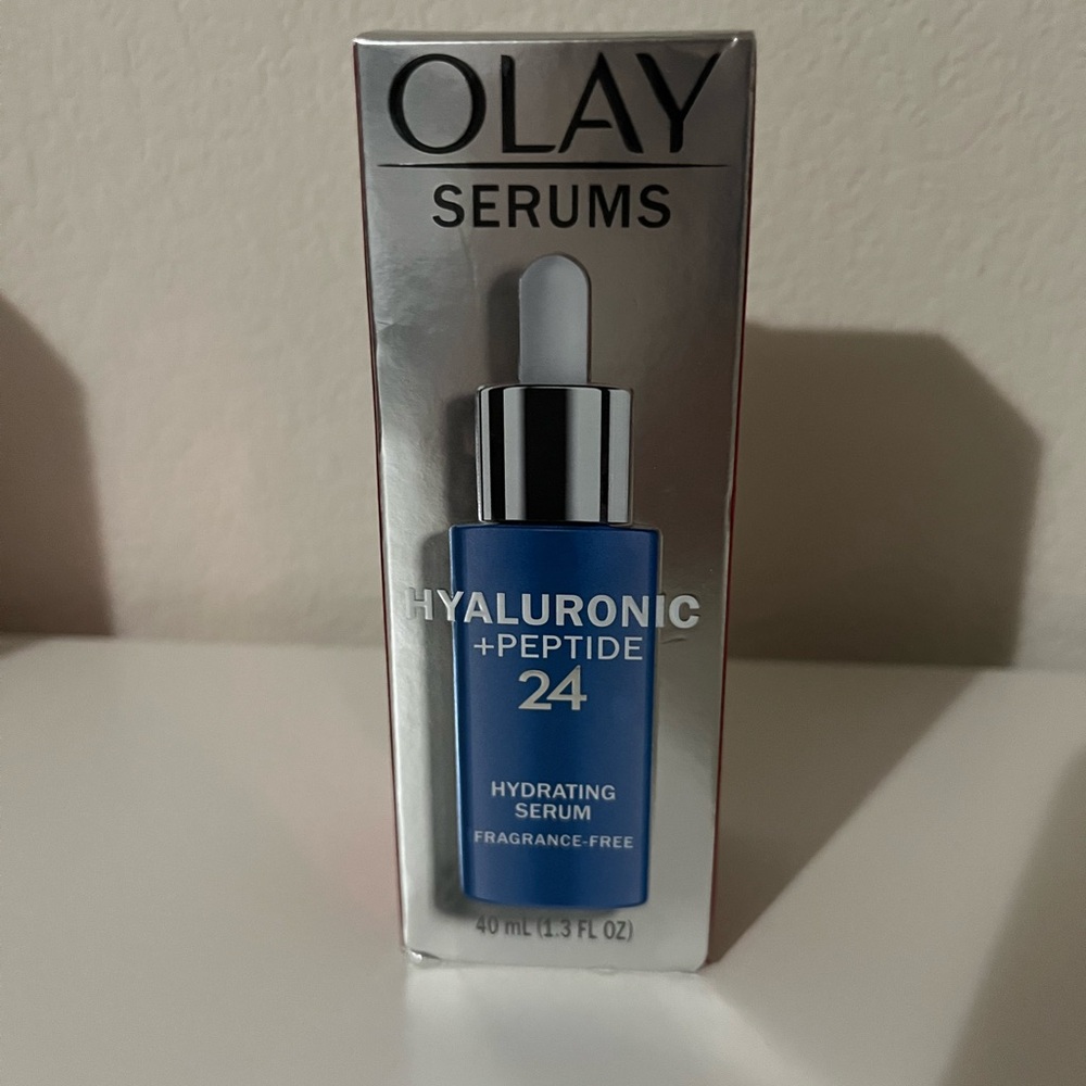 OLAY Serums Hyaluronic + Peptide 24 - Silver and Blue